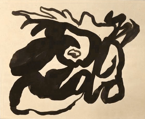 Jean Arp, Untitled, indian ink and pencil on paper, ca 1916